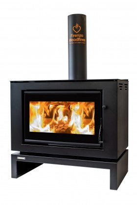 Firenzo Topaz Freestanding Fire and 4.2m Flue System