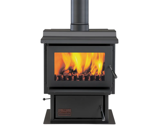 Woodsman Coaster Multi-Fuel Fire With WETBACK Incl 4.2m Heatsaver Flue System