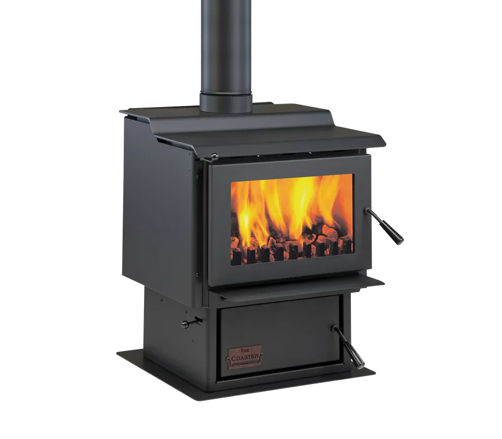 Woodsman Coaster Multi-Fuel Fire with Wetback and Heatsaver Flue System.