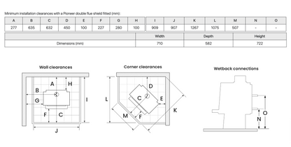 Metro Ultra Xtreme Rad and 4.2m Freestanding Flue Sys