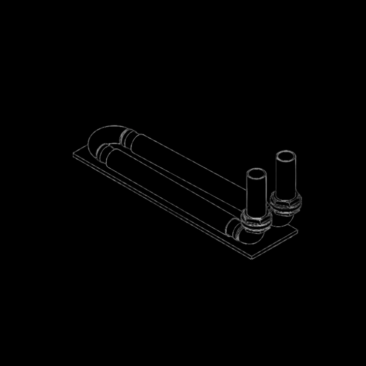 Woodsman Coaster - Stag and Strongman wetback component