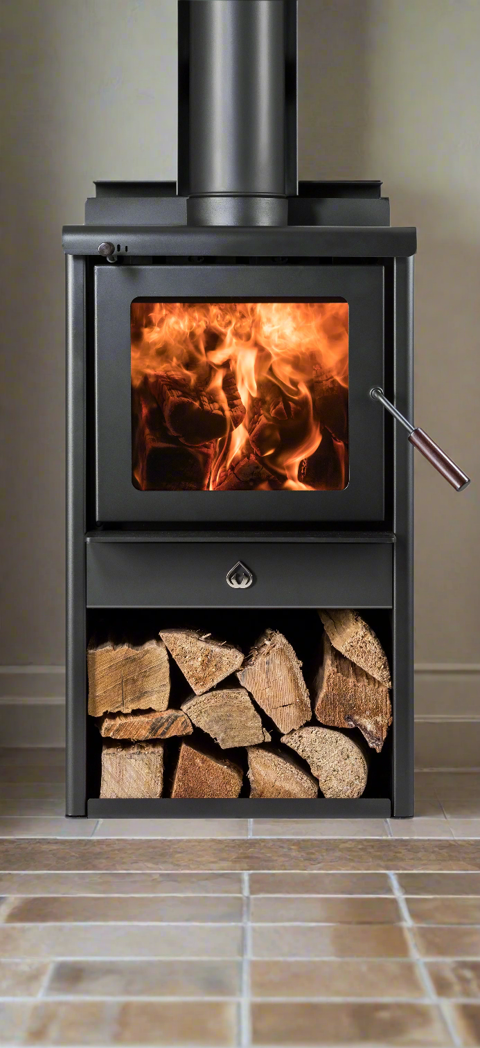 Serene Wood Box ULEB fireplace in chriwstchurch with wetback and flue system, efficient heating solution.