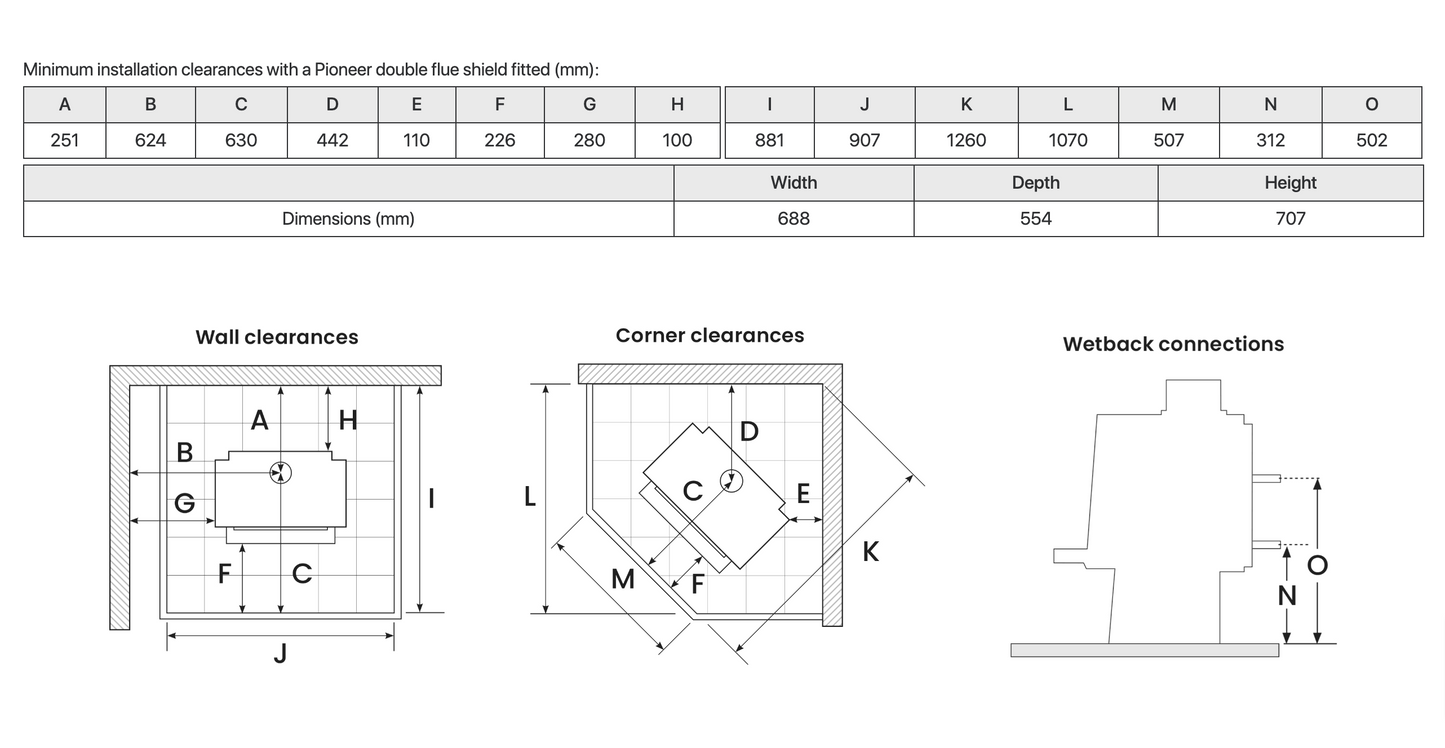 Metro Xtreme Ped HT and 4.2m Freestanding Flue Sys