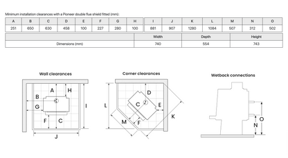 Metro Xtreme Rad and 4.2m Freestanding Flue Sys