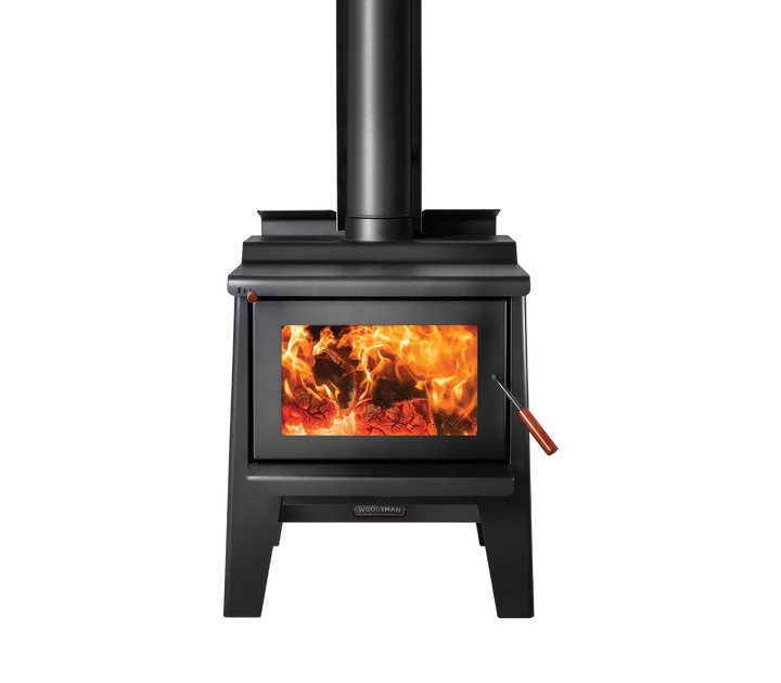 Woodsman Coleridge ULEB on Leg Base + HeatSaver Flue