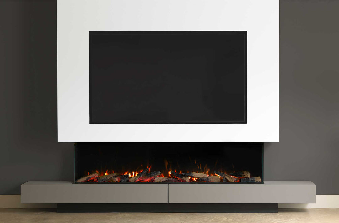 RINNAI ES 1800 Electric Fire with realistic flames and modern design.