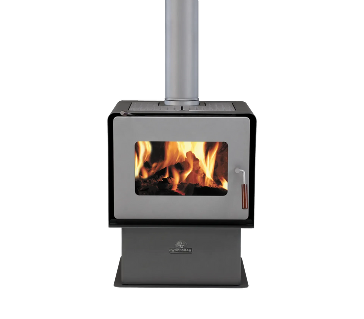 Woodsman Flare on Pedestal Base + HeatSaver Flue