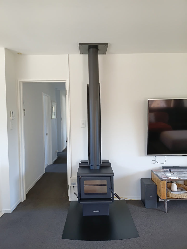 Woodsman Kanaku Pedestal Base ULEB + HeatSaver Flue