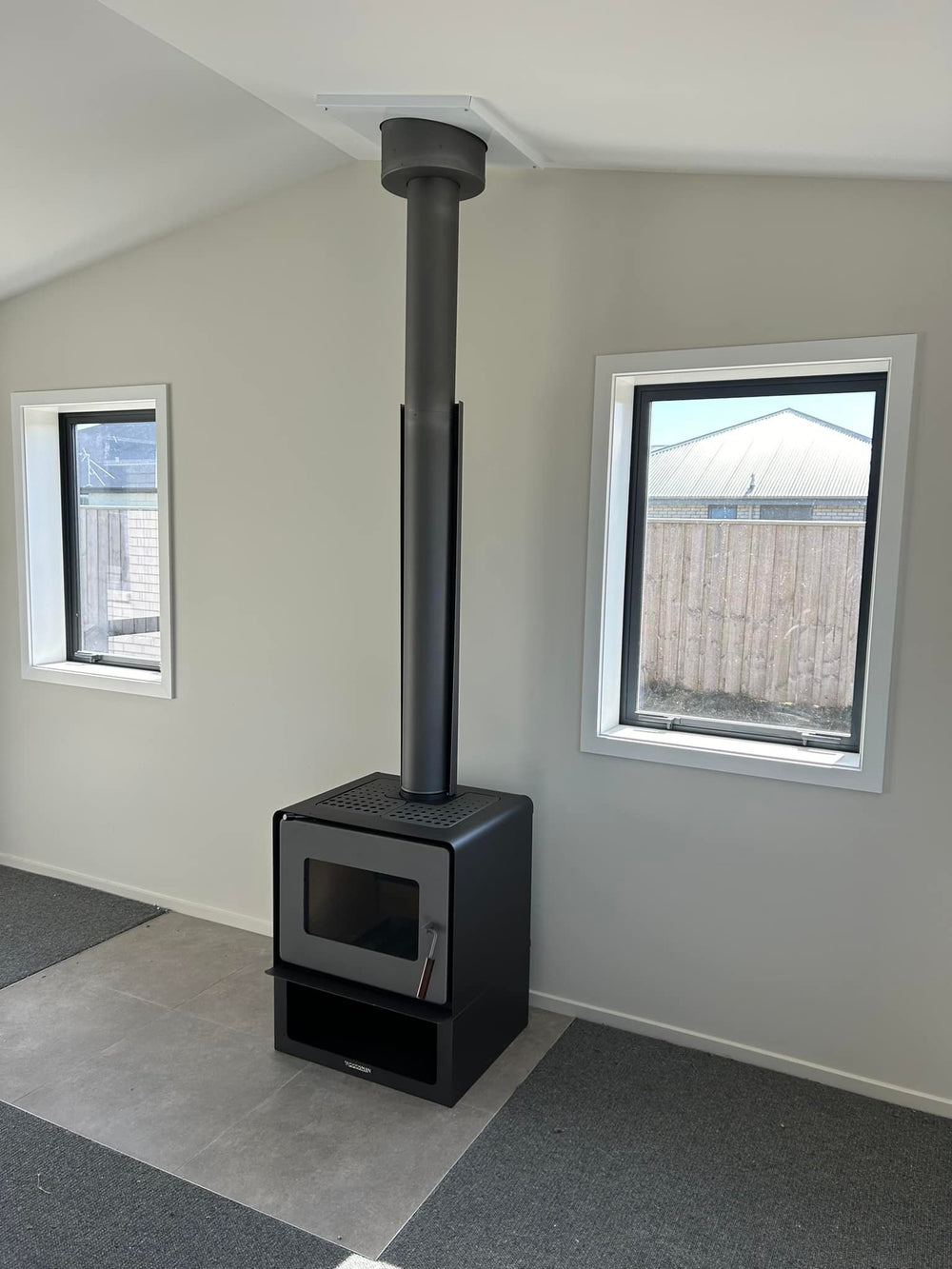 low emission fireplace woodsman  