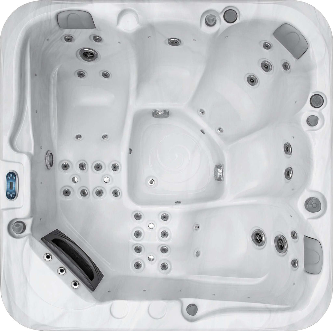 Sensation Retreat Spa Pool with advanced hydrotherapy jets and multiple seating options for outdoor relaxation and rejuvenation.