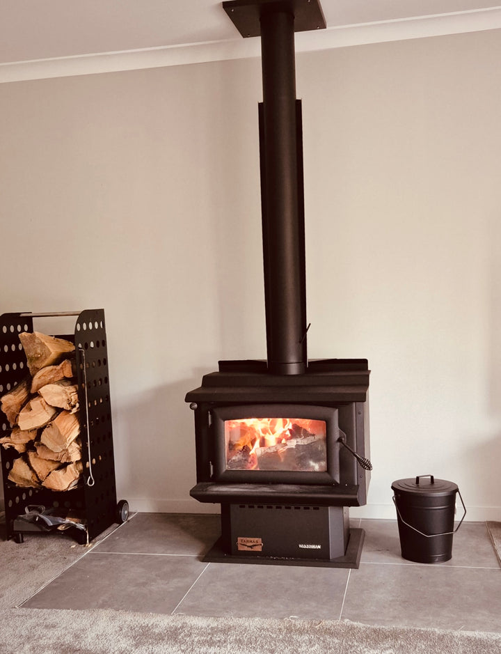 Woodsman 1.2m Metallic Black Rural Flue Damper
