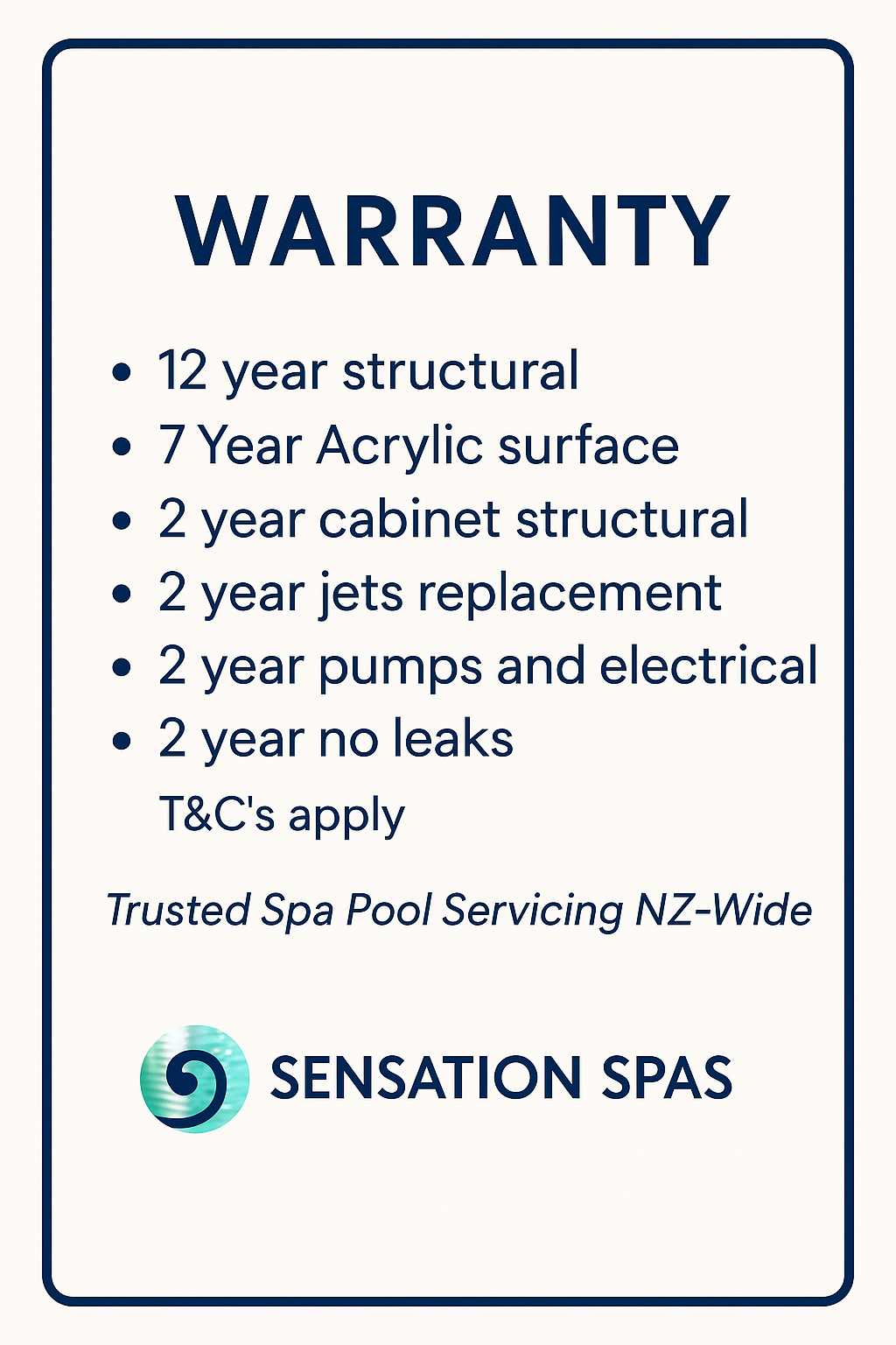 Sensation Paradise Spa Pool