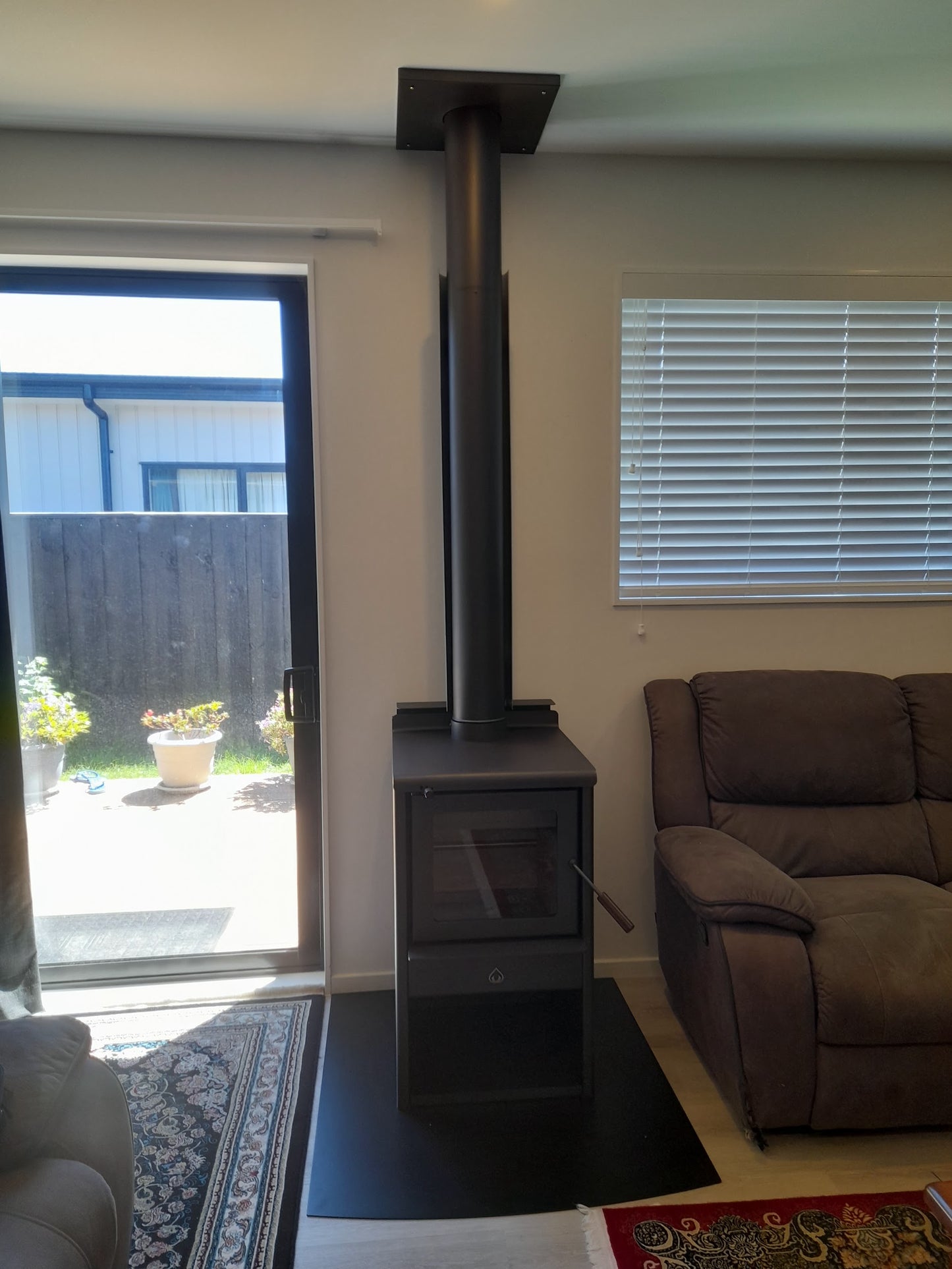 BLACK FRIDAY SALE - Woodsman Serene ULEB Wood Box Fire + 4.2m HeatSaver Flue