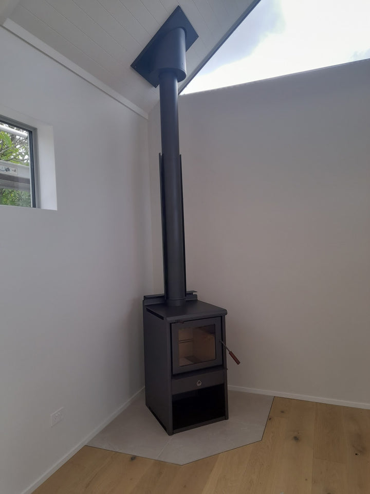 corner fire installation fireplace