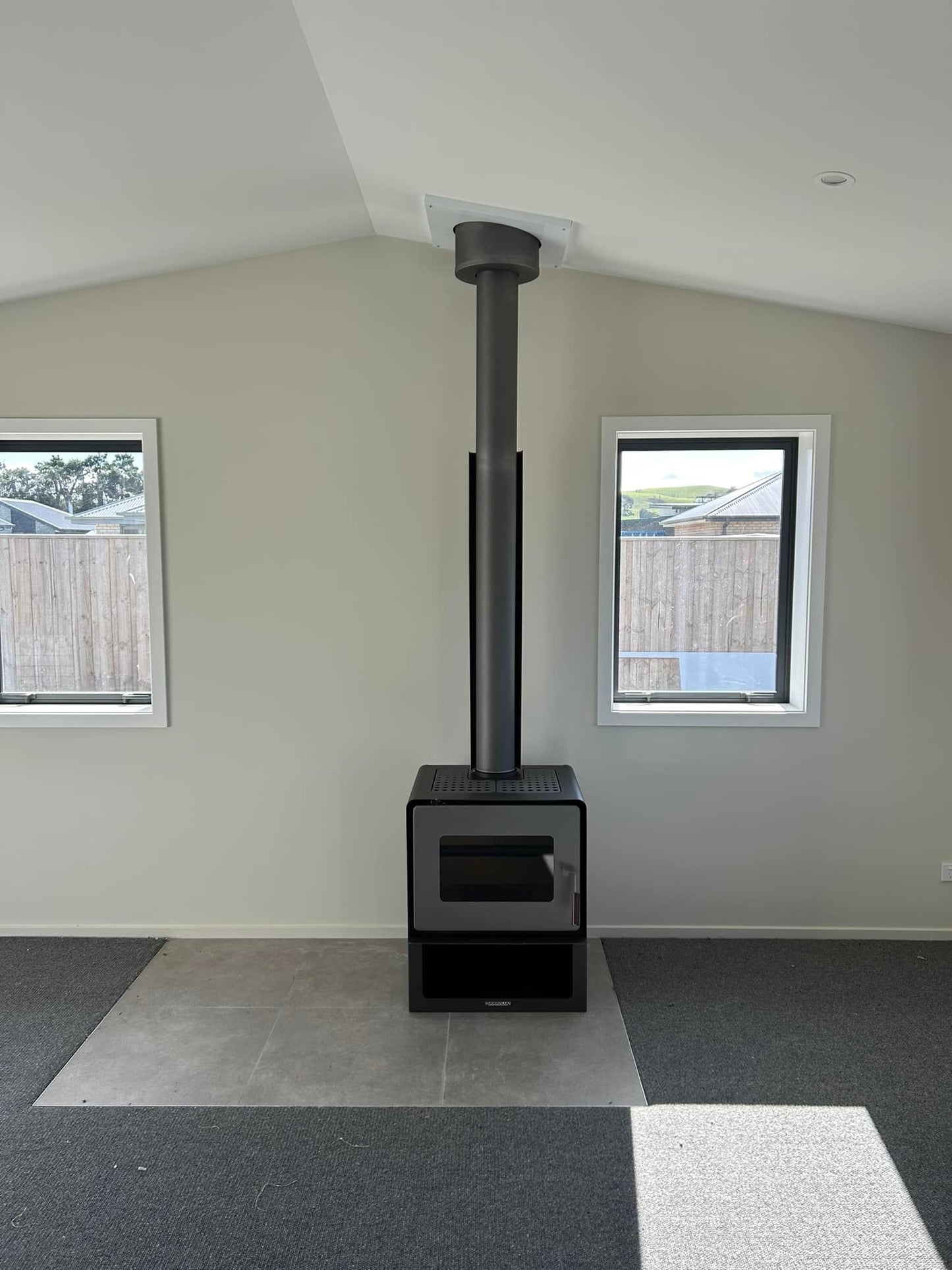 fireplace logburner woodsman flare