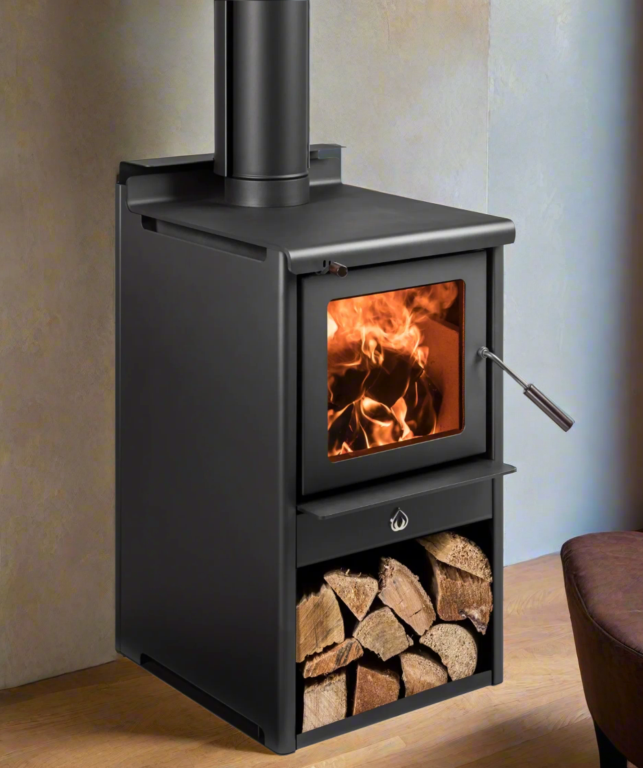log fire christchurch-woodsman logburners