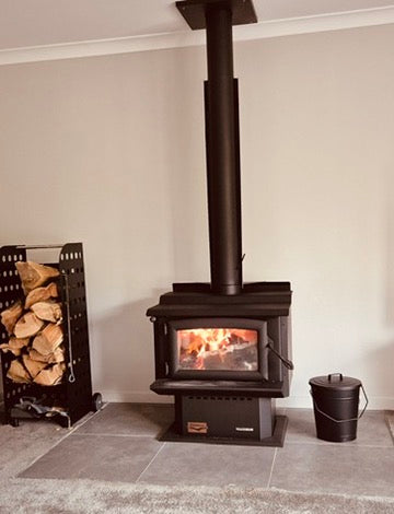 woodsman tarras fire installed at a home in darfield nz - burning fire hot